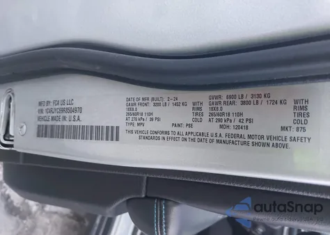 2024 Jeep Grand Cherokee 4Xe Trailhawk Carb State Pkg z USA, uszkodzony, nr VIN 1C4RJYC69R8504970